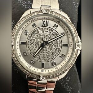 Bulova stainless steel woman’s watch